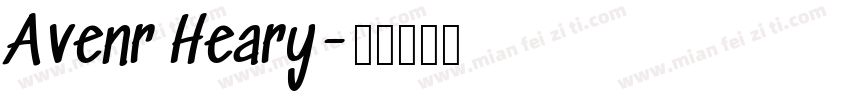 Avenr Heary字体转换